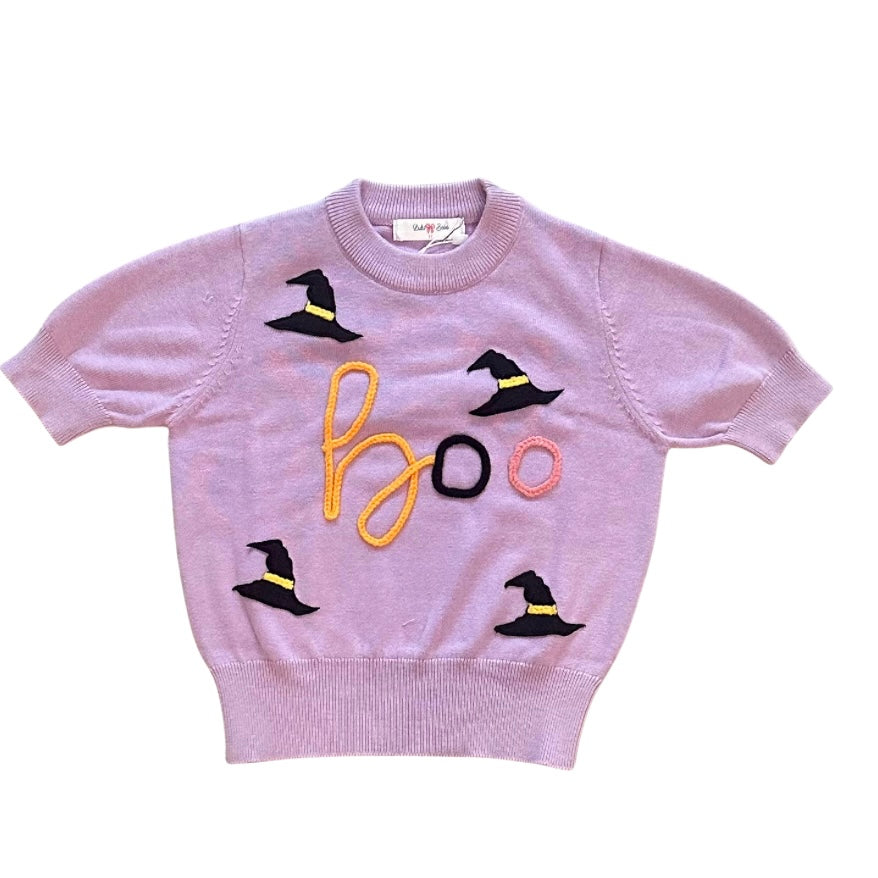 Lulu Bebe Girls Lavender Boo Sweater