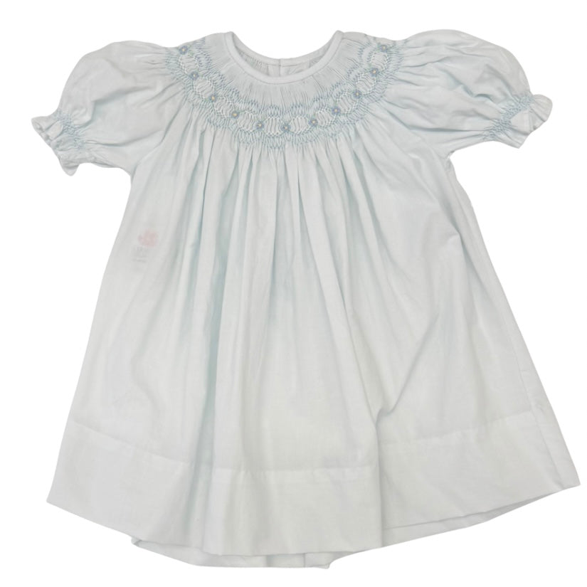 Baby Sen Girls Blue Georgette Bishop Dress
