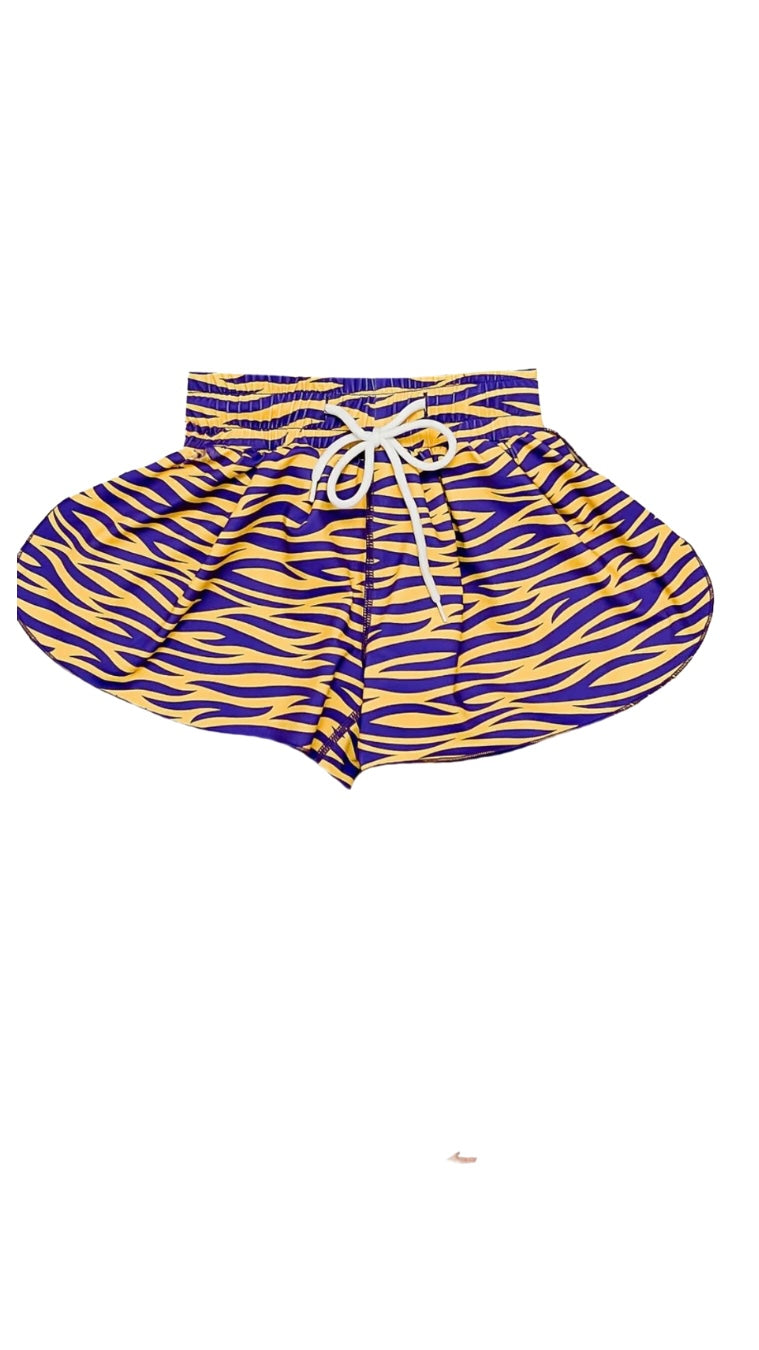 Belle Cher Girls Tiger Stripe Short Set