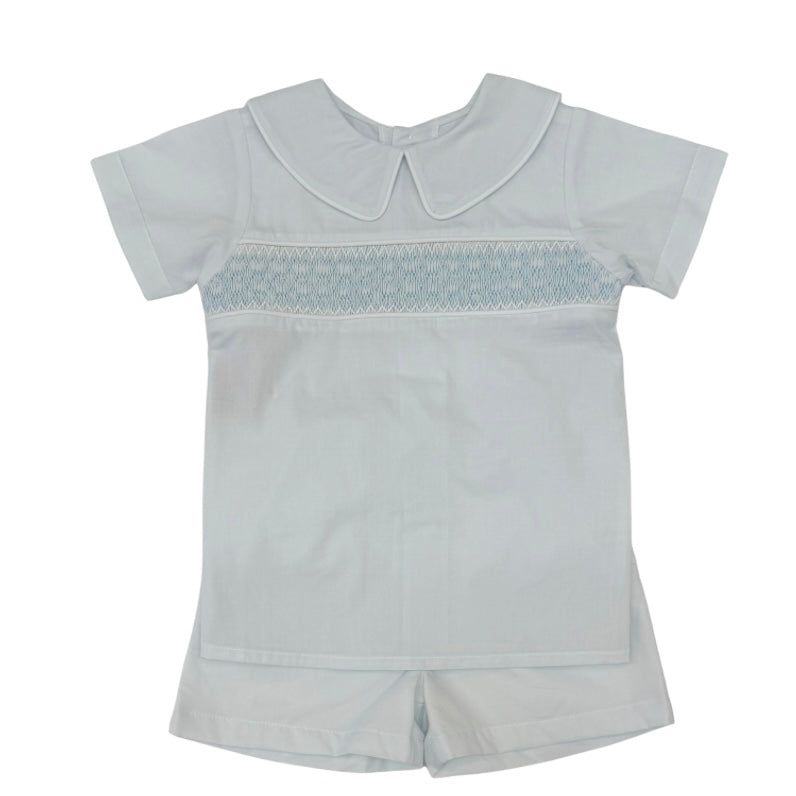 Baby Sen Boys Blue Asher Two Piece Short Set