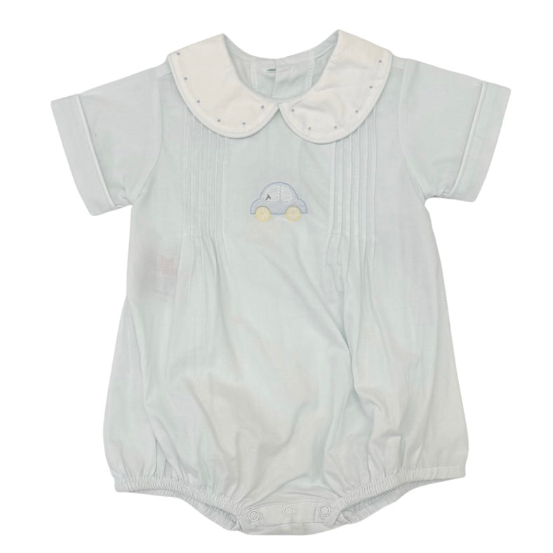 Baby Sen Boys Blue Jackie Bubble with Car Embroidery