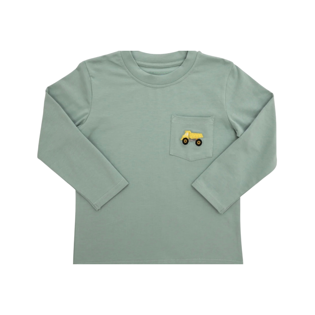 Itsy Bitsy Boys Dump Truck Pocket Tee