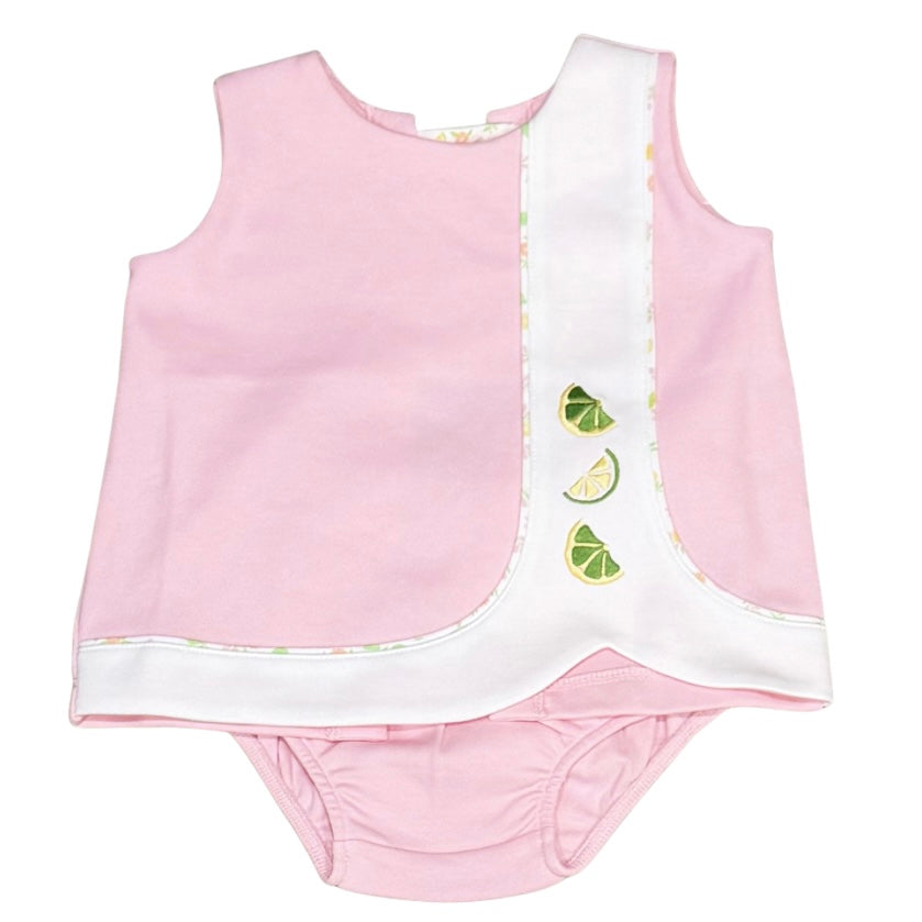 Beaufort Bonnet Girls Pier Party Pink/Citrus Style Tilly Bloomer Set
