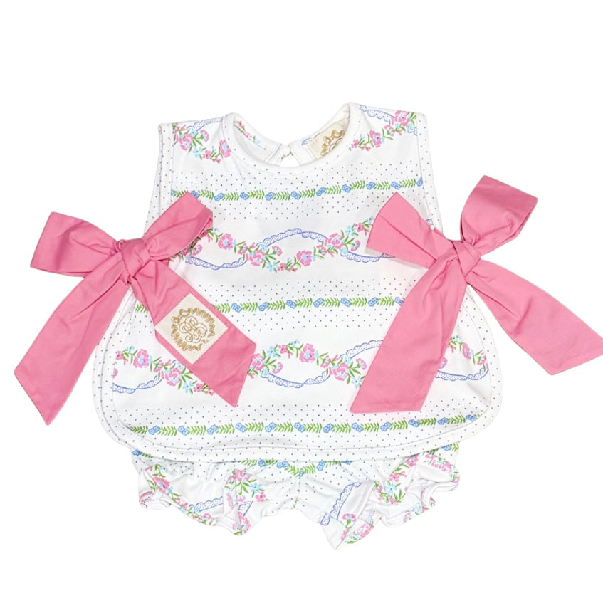 Beaufort Bonnet Girls Garrison Garlands Talbot Tie Side