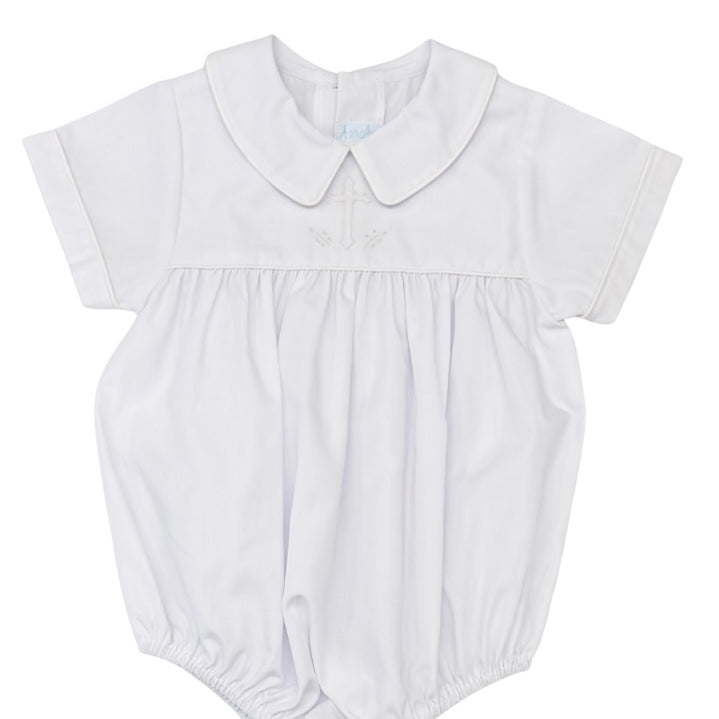 Auraluz White Bubble with White Cross Shadow Stitching