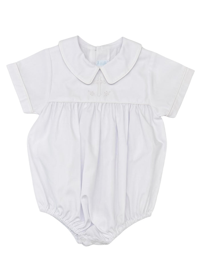Auraluz White Bubble with White Cross Shadow Stitching