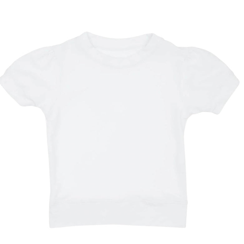 Azarhia Girls White SS Holly Top