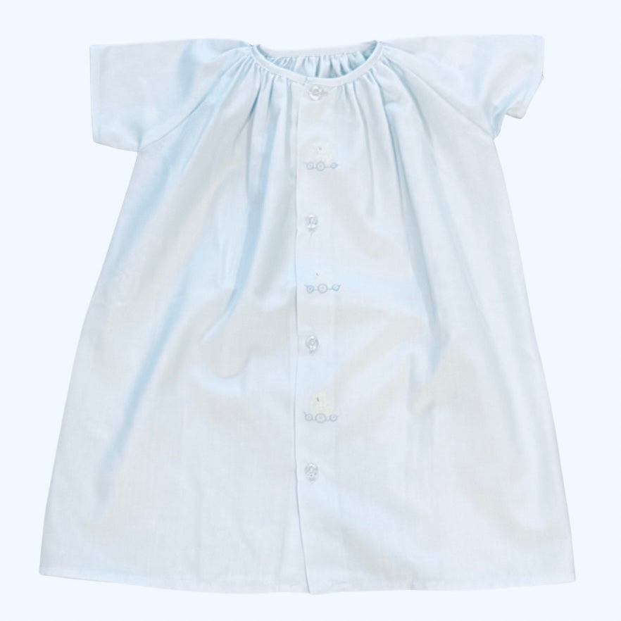 Auraluz Boys Blue Day Gown with Duck Wheel Shadow Stitching