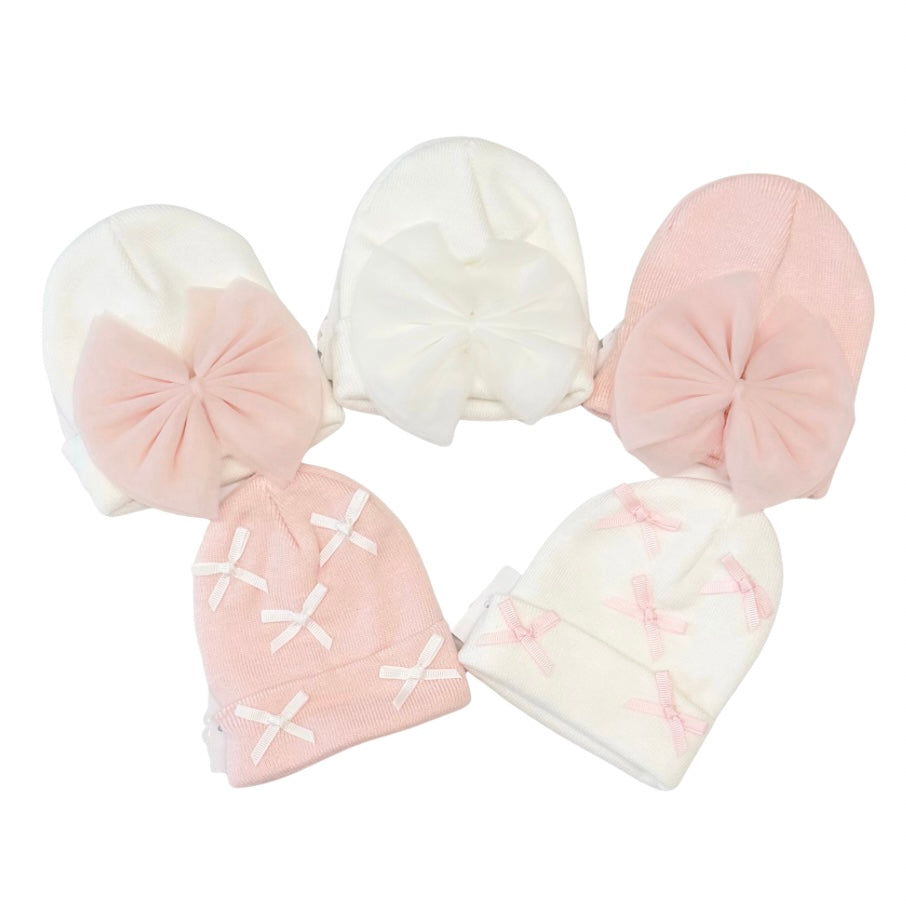 Mud Pie Girls Newborn Knit Hat-5 Styles Available