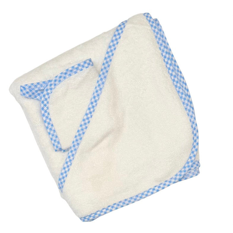Zsa Zsa and Lolli Hooded Seersucker Bath Towel Set-Available in Pink and Blue