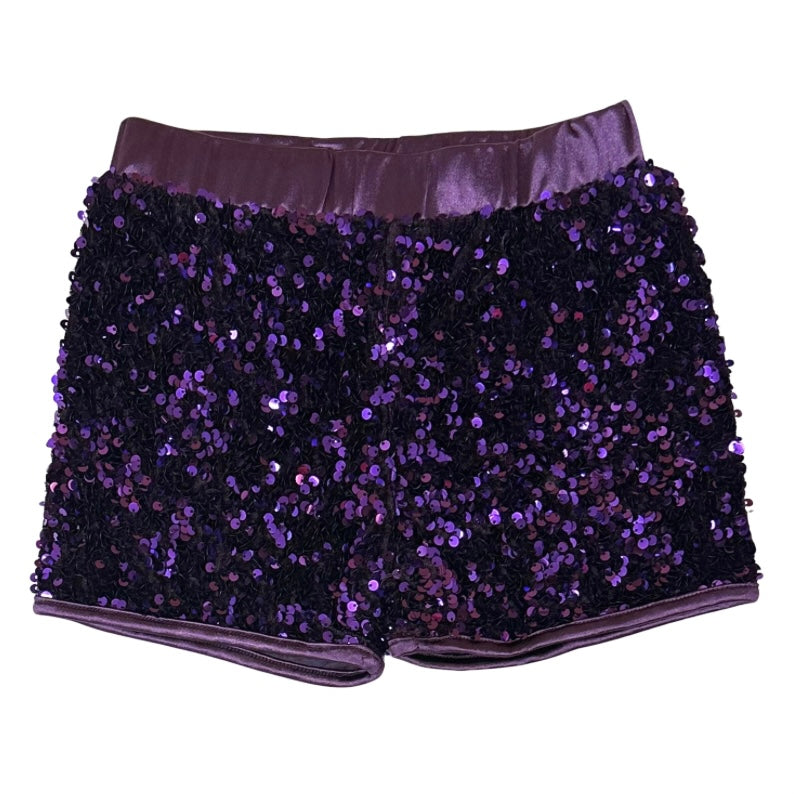 Lulu Bebe Purple Sequin Short