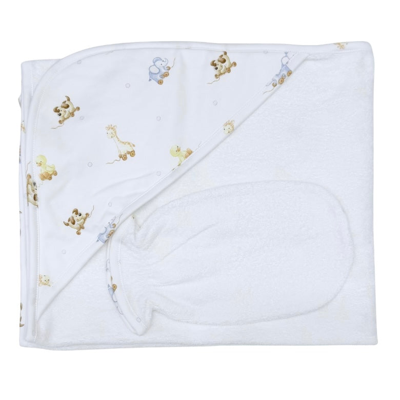 Baby Club Chic Sweet Toys Printed Hooded Towel Set