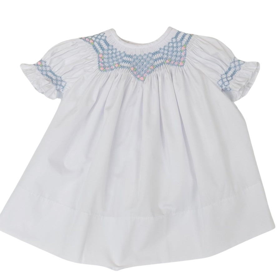 Rosalina White Smocked Isabell Dress