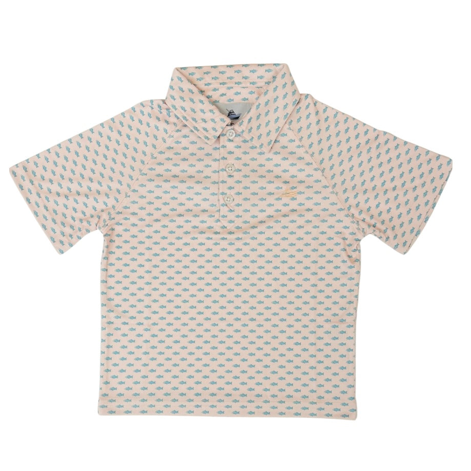 Southbound Printed Fish Polo