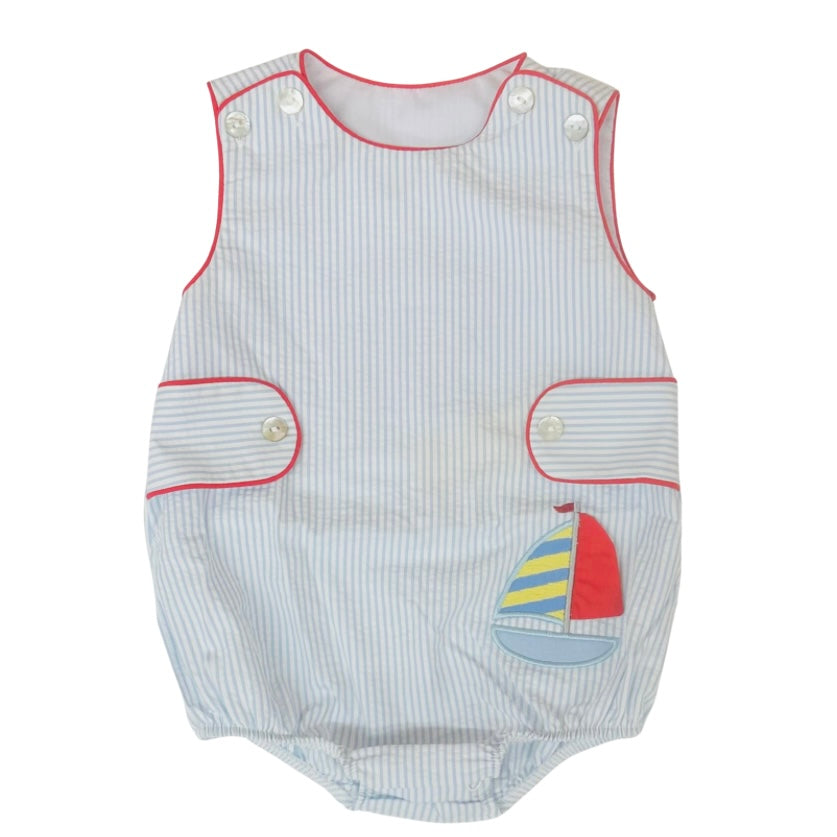 Marco & Lizzy Sailboat Applique Bubble