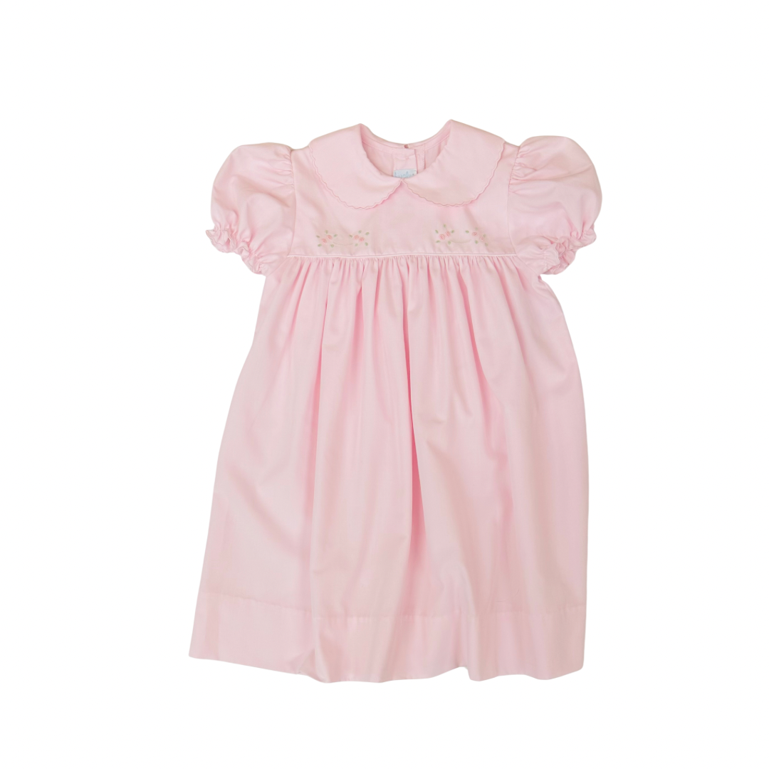 Auraluz Girls Pink Tiny Bud Dress