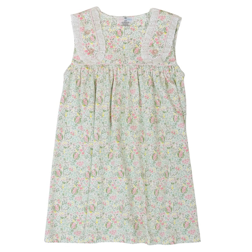 Baby Loren Girls Mya Floral Pima Dress