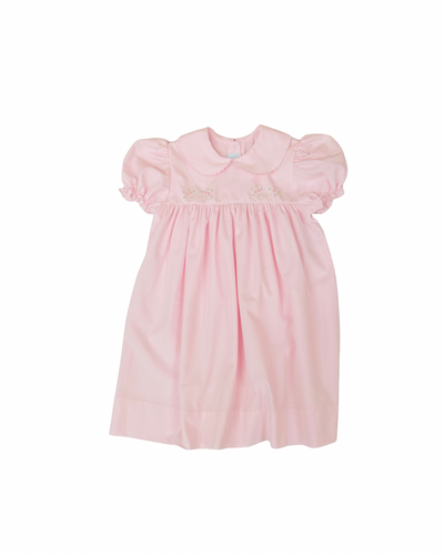 Auraluz Girls Pink Tiny Buds Dress