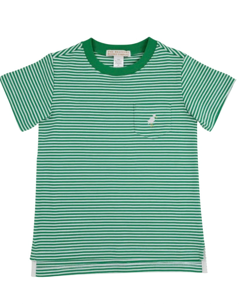 Beaufort Bonnet Boys Carter Pocket Crewneck-Kiawah Kelly Green