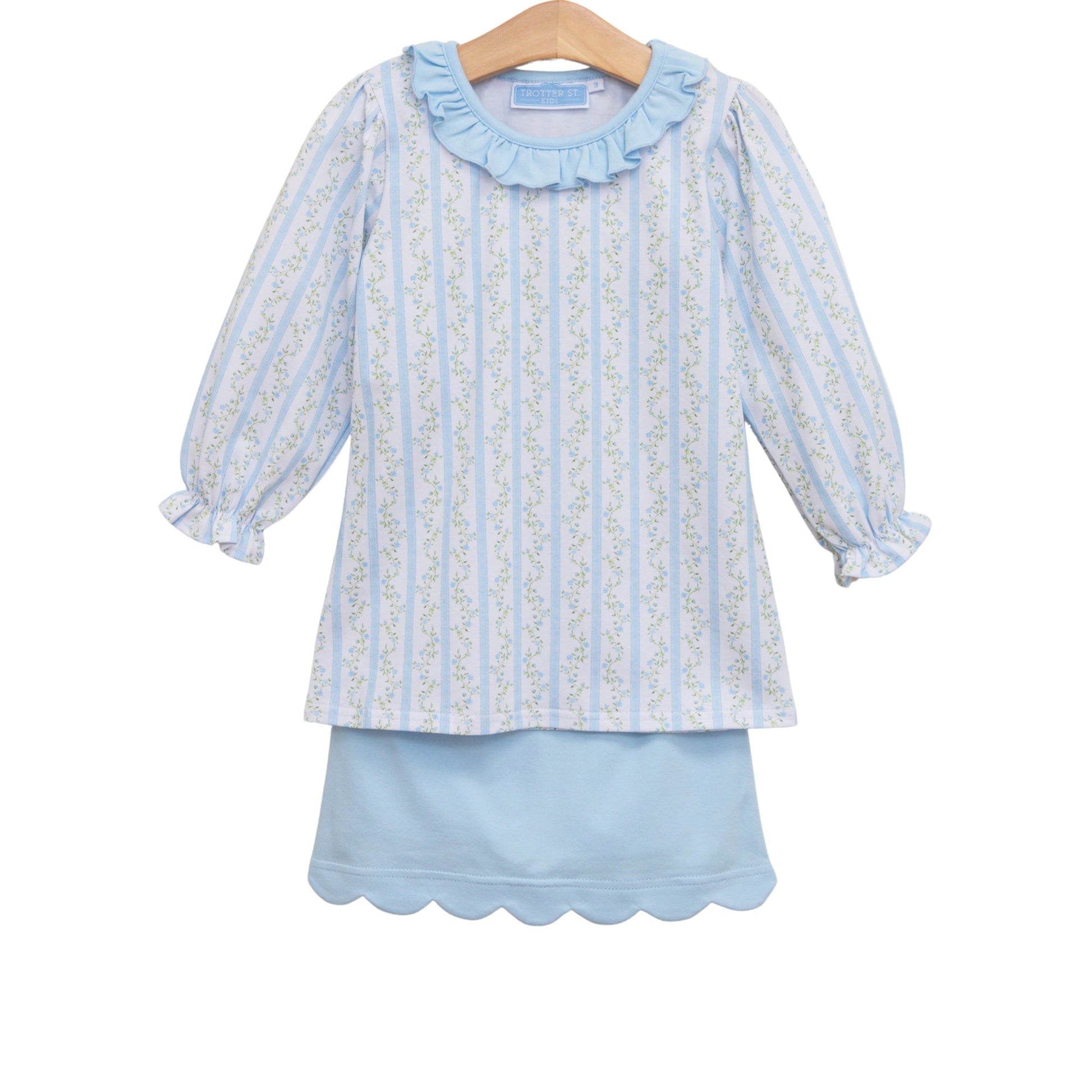 Trotter Street Girls Vineyard Blooms Skort Set