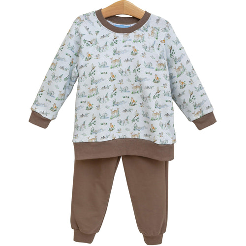Trotter Street Boys Woodland Friends French Terry Set