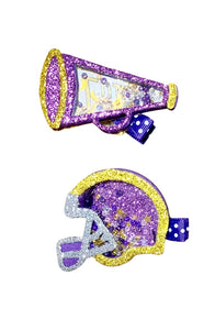 Beyond Creations Purple and Gold Shakers - Helmets and Megaphones