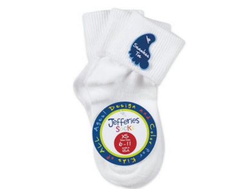 Jefferies Socks 3-Pack White Turn Cuff Socks