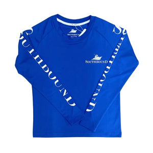 Southbound Long Sleeve Royal Blue Performance Tee