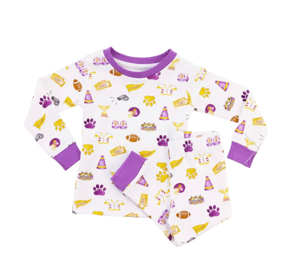 Nola Tawk Boys LSU Two Piece Boy Pajama