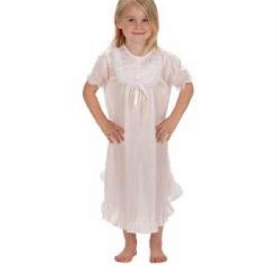 Laura Dare Girls Pink SS Night Gown