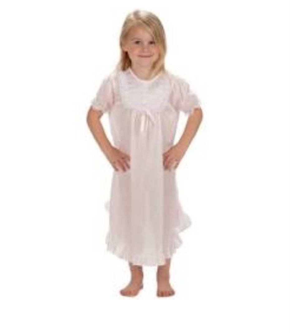 Laura Dare Girls Pink SS Night Gown