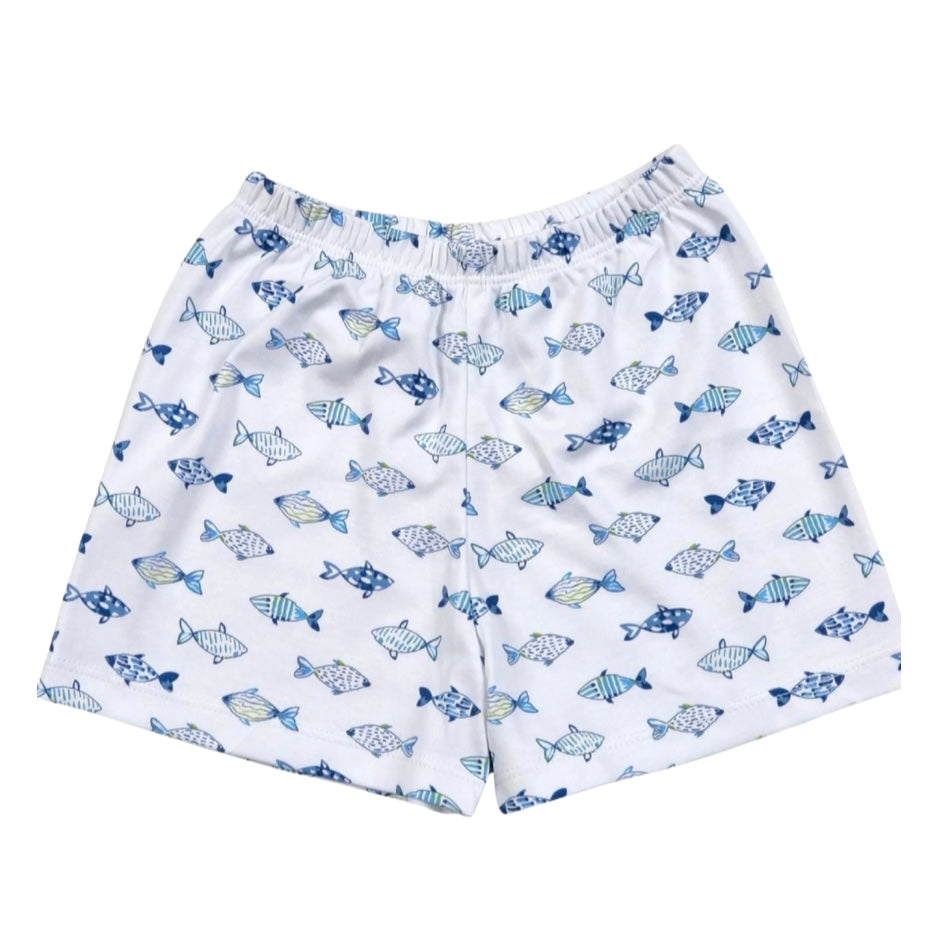 Baby Loren Boys Blue Fish Shorts