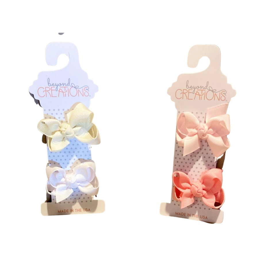 Beyond Creations 2 Pack Extra Small Grosgrain Hair Clip