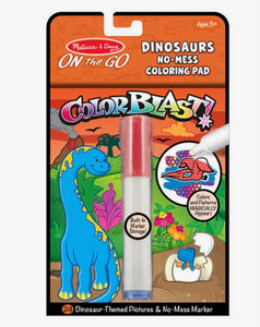 Melissa and Doug On The Go ColorBlast No Mess Coloring Pad - Dinosaur