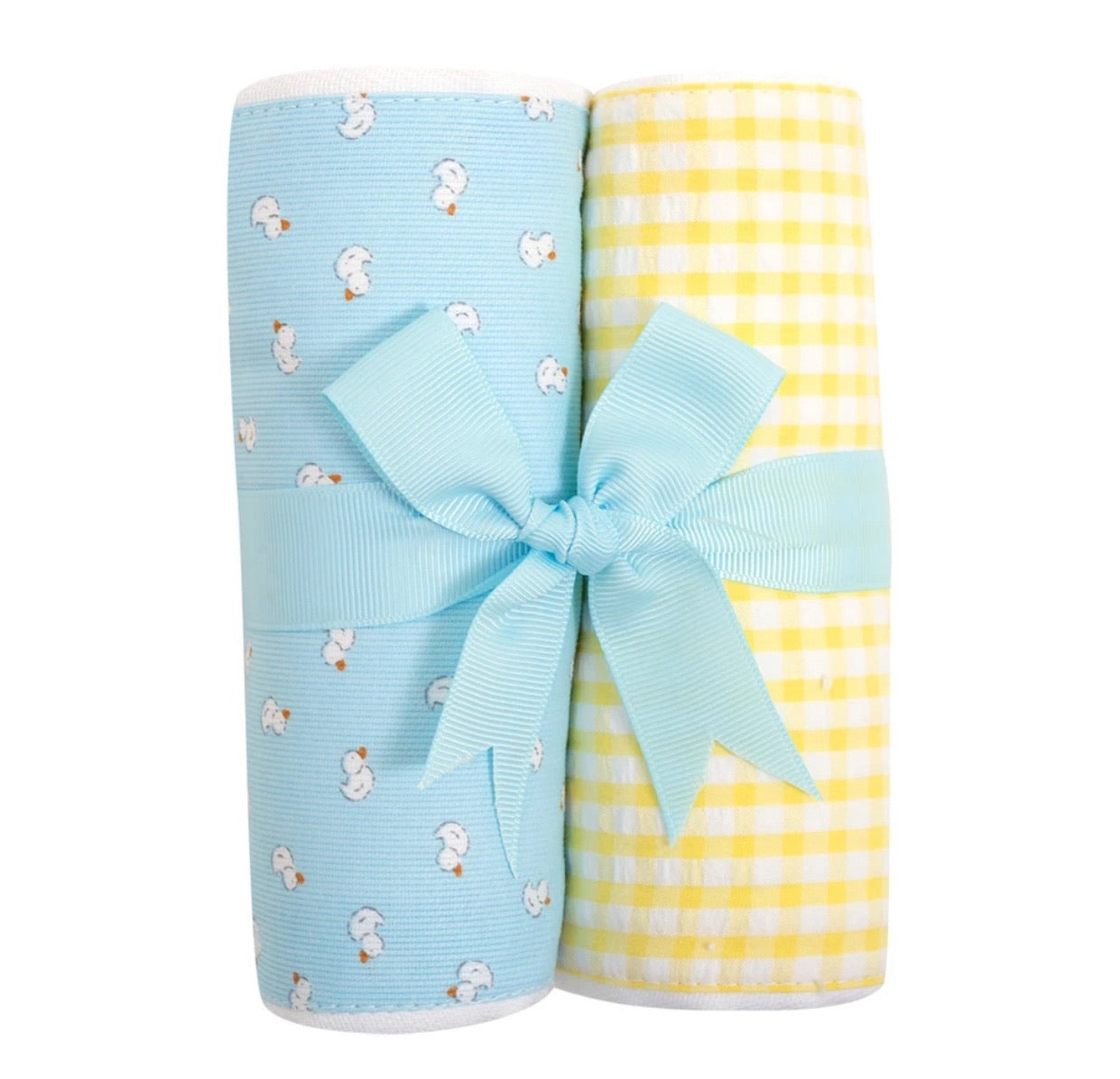 3 Martha's Yellow Duck Burp Cloths