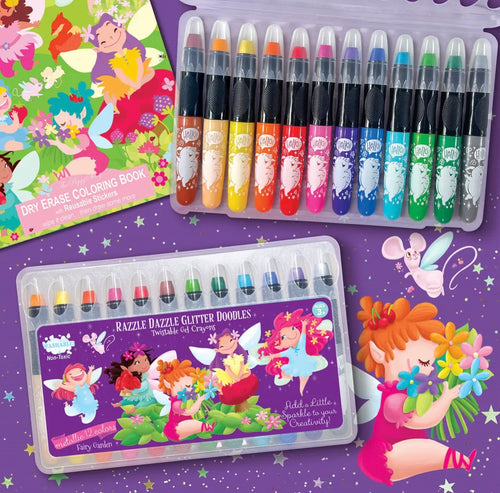 Fairy Garden Glitter Doodle Gel Crayons