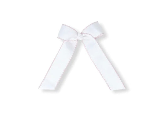 Lullaby Set White Ribbon with Pink Piping