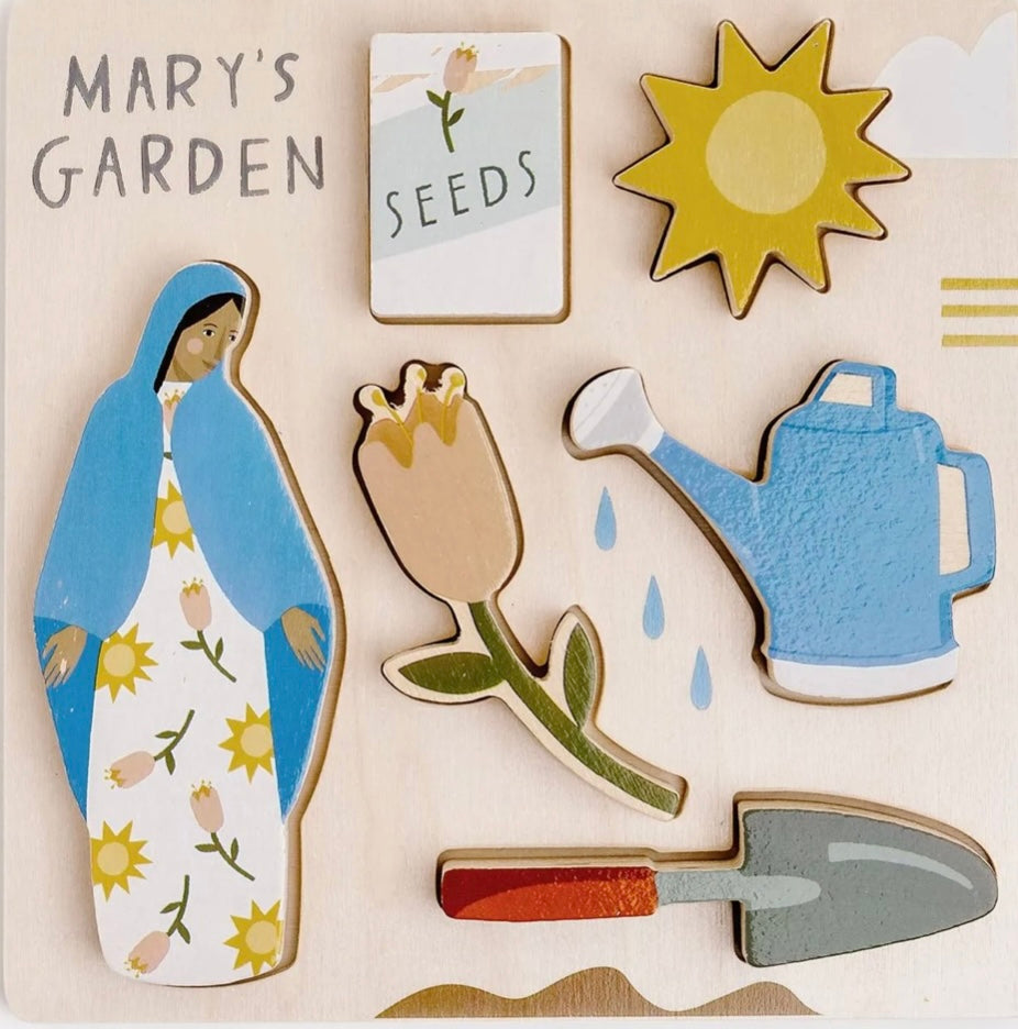 Be A Heart Mary's Garden Wooden Puzzle