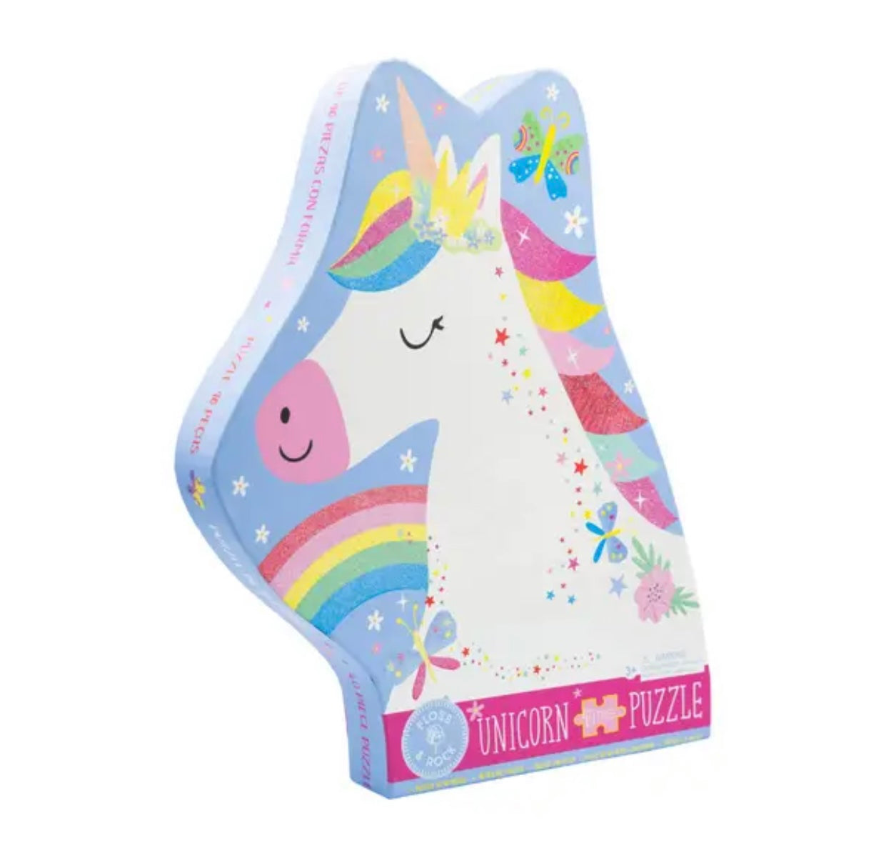 Floss and Rock 40-piece Rainbow Unicorn Puzzle