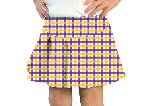 Azarhia Purple and Yellow Plaid