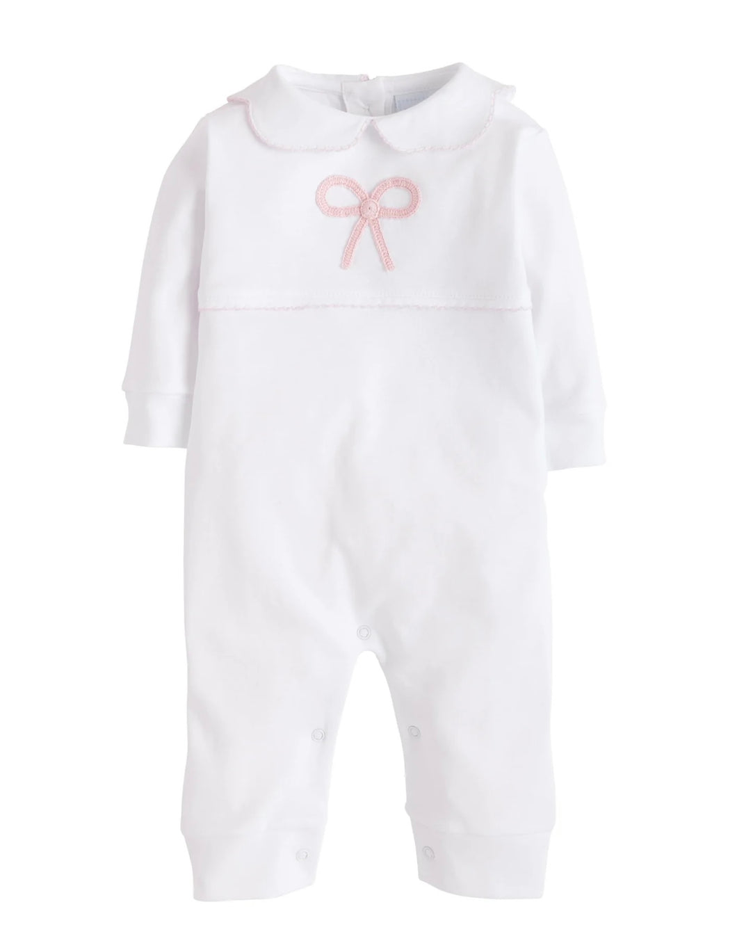 Little English Pink Bow Playsuit