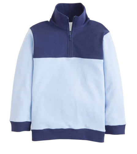 Little English Hastings Half Zip - Available in Light Blue or Green