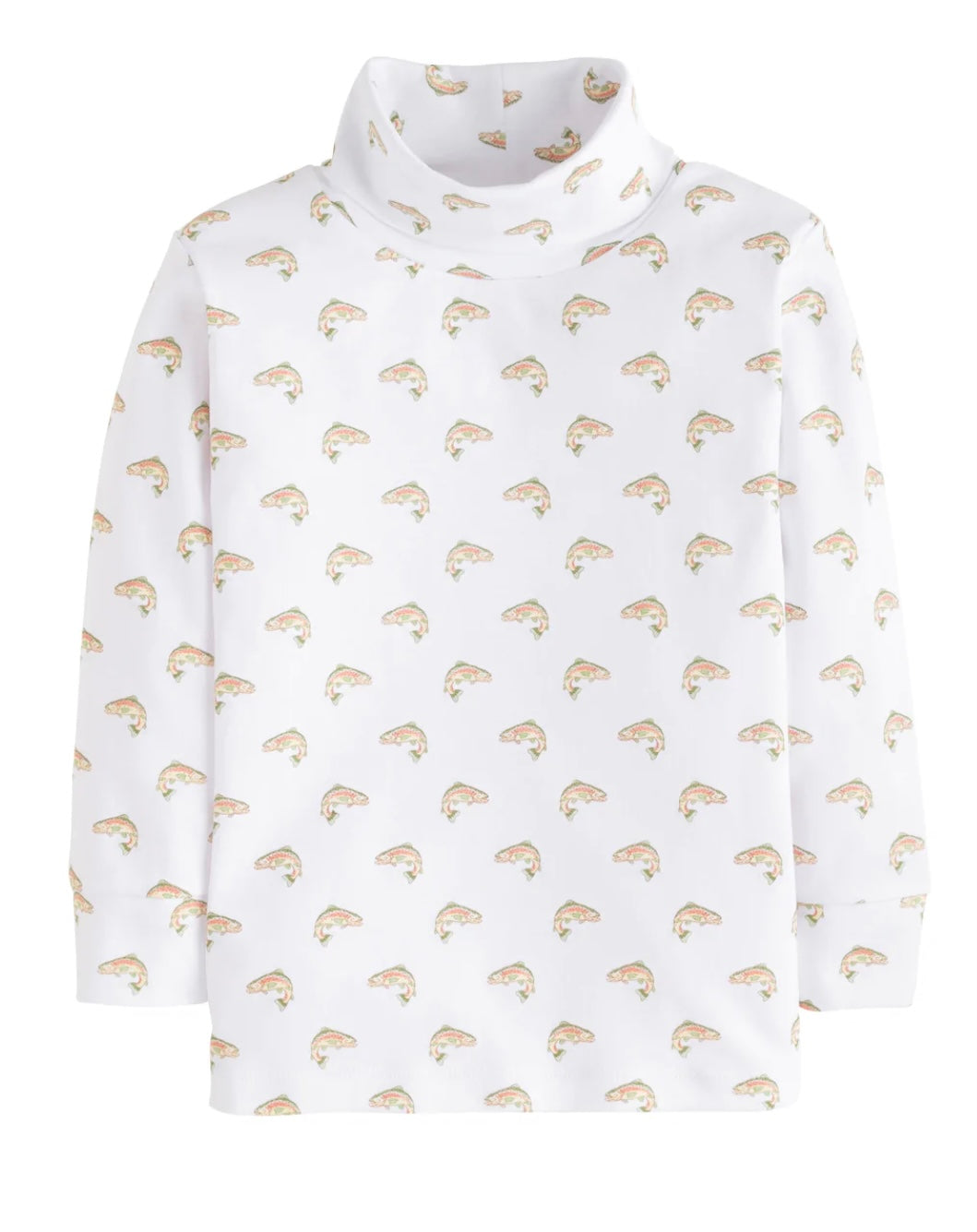 Little English Printed Trout Turtleneck