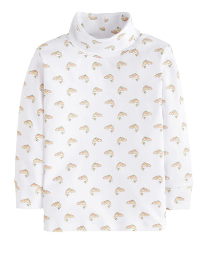 Little English Printed Trout Turtleneck