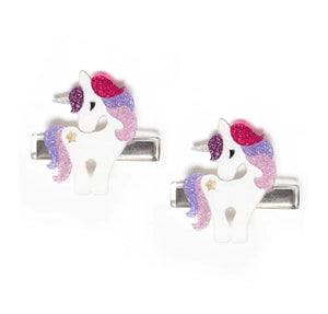Lilies and Roses Unicorn Hair Clips