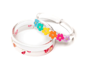 Lilies and Roses Vibrant Flowers Set of Three Bracelets