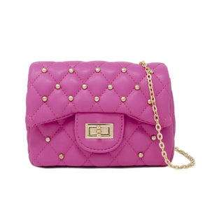 Tiny Treats Classic Quilted Hot Pink Purse