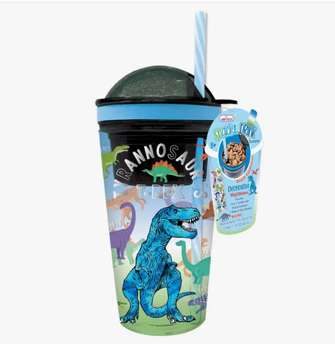 Hot Focus Dinosaur Snack and Drink Tumbler