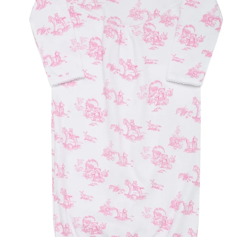 Nella Pima Toile Gown-Available in Pink and Blue Toile
