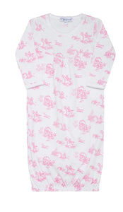 Nella Pima Toile Gown-Available in Pink and Blue Toile